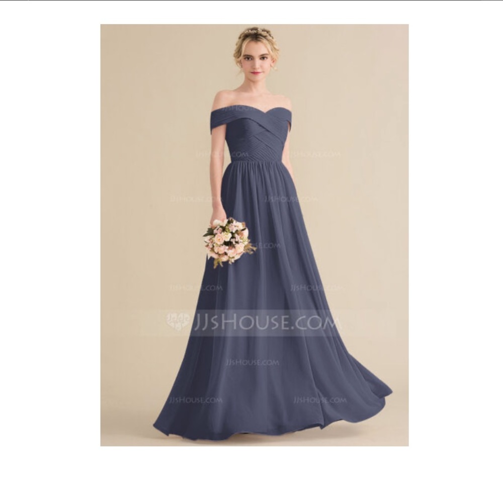 Off-the-Shoulder Bridesmaid Dress